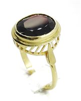 Ringe Marzinotto Gioielli Dame Anello Con Pietra in Gold Granato ANGRANATO2-20 - ANGRANATO2-20